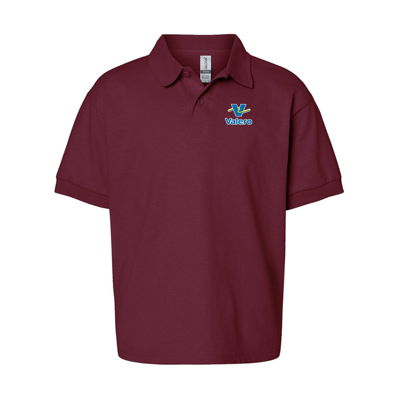 Youth Valero Gas Station Gildan Dry Blend Jersey Polo